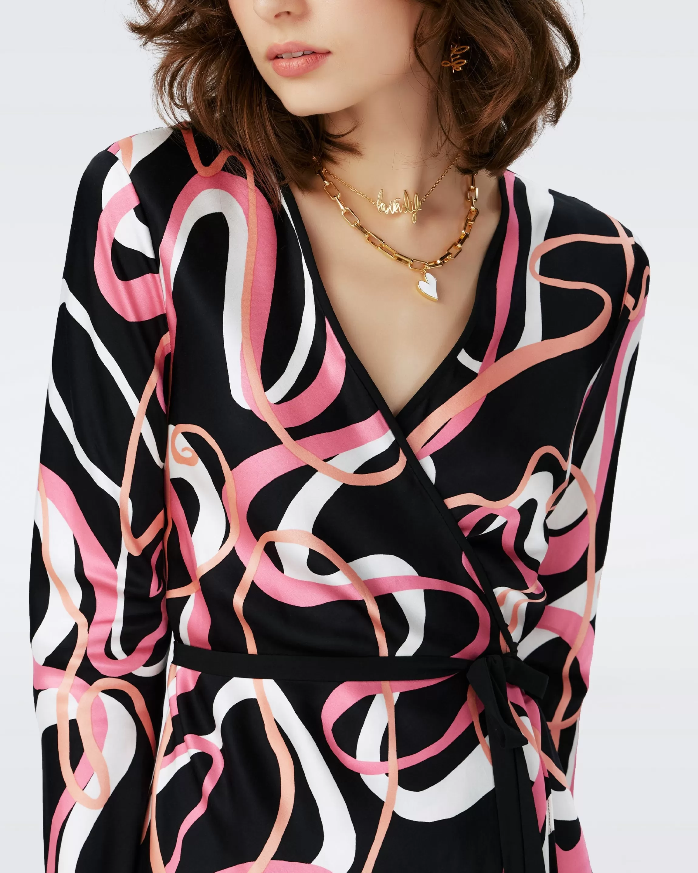 dvf Anika Wrap Dress in Celebration Online