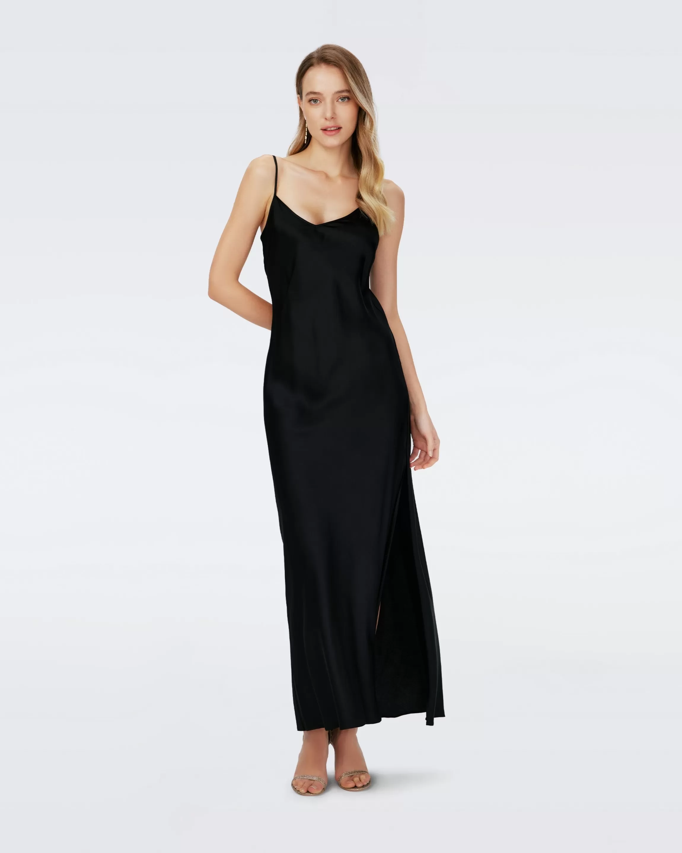 dvf Anisa Dress in Black Cheap