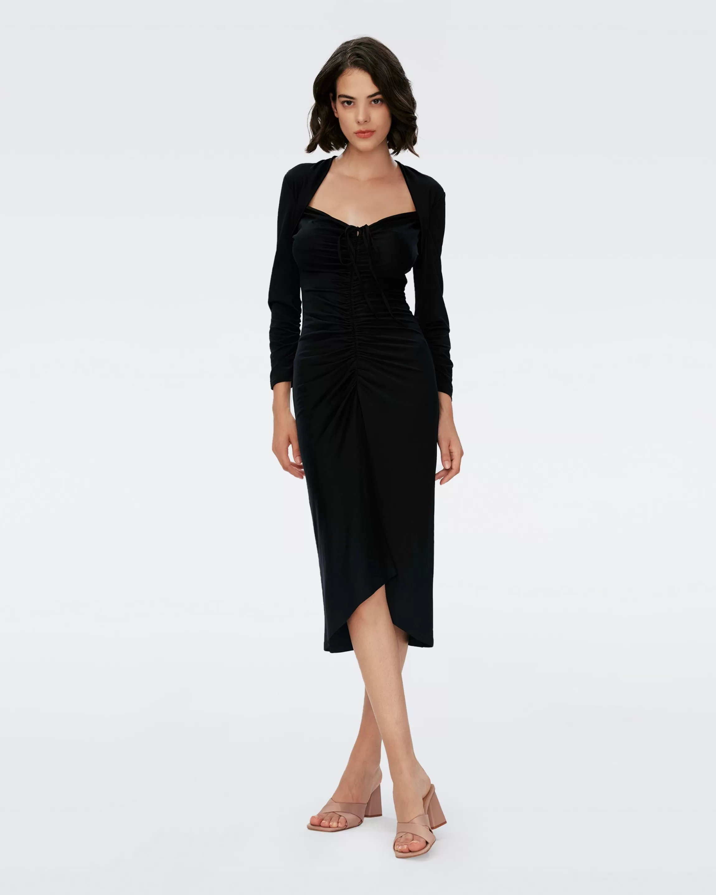 dvf Aurelie Dress in Black Store