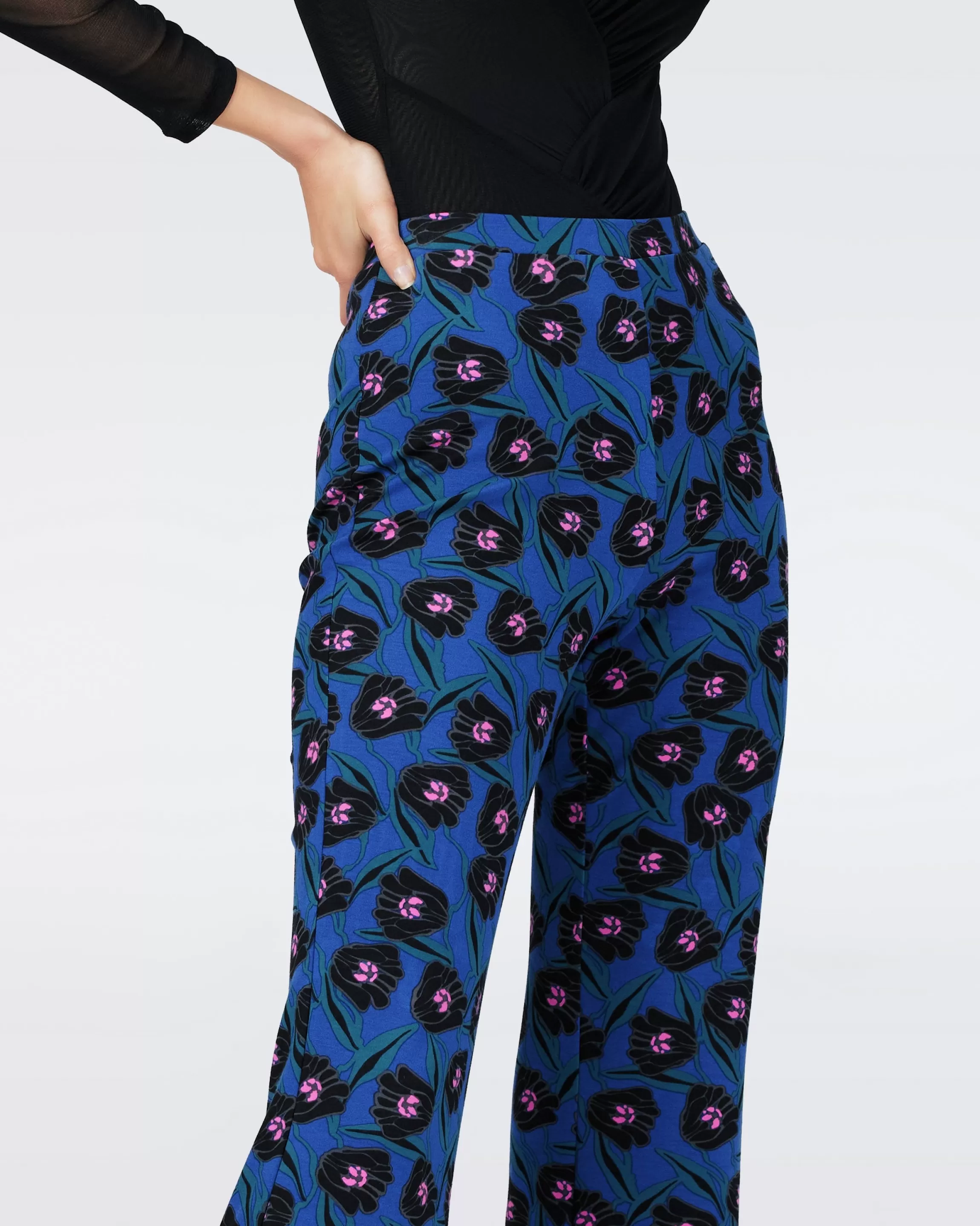 dvf Brooklyn Pants in Fortune Vine Black Outlet