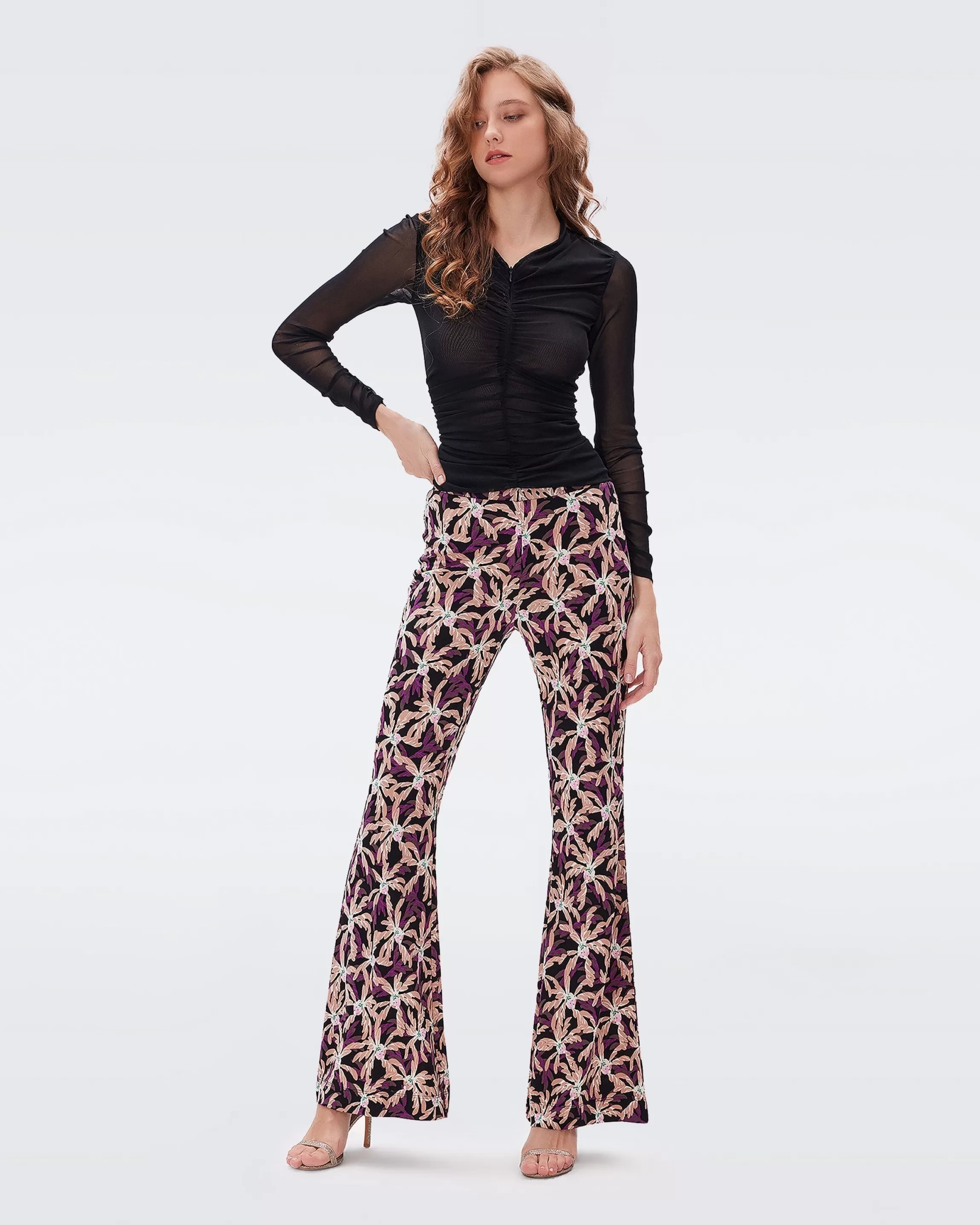 dvf Brooklyn Pants in Fall Leaves Cheap