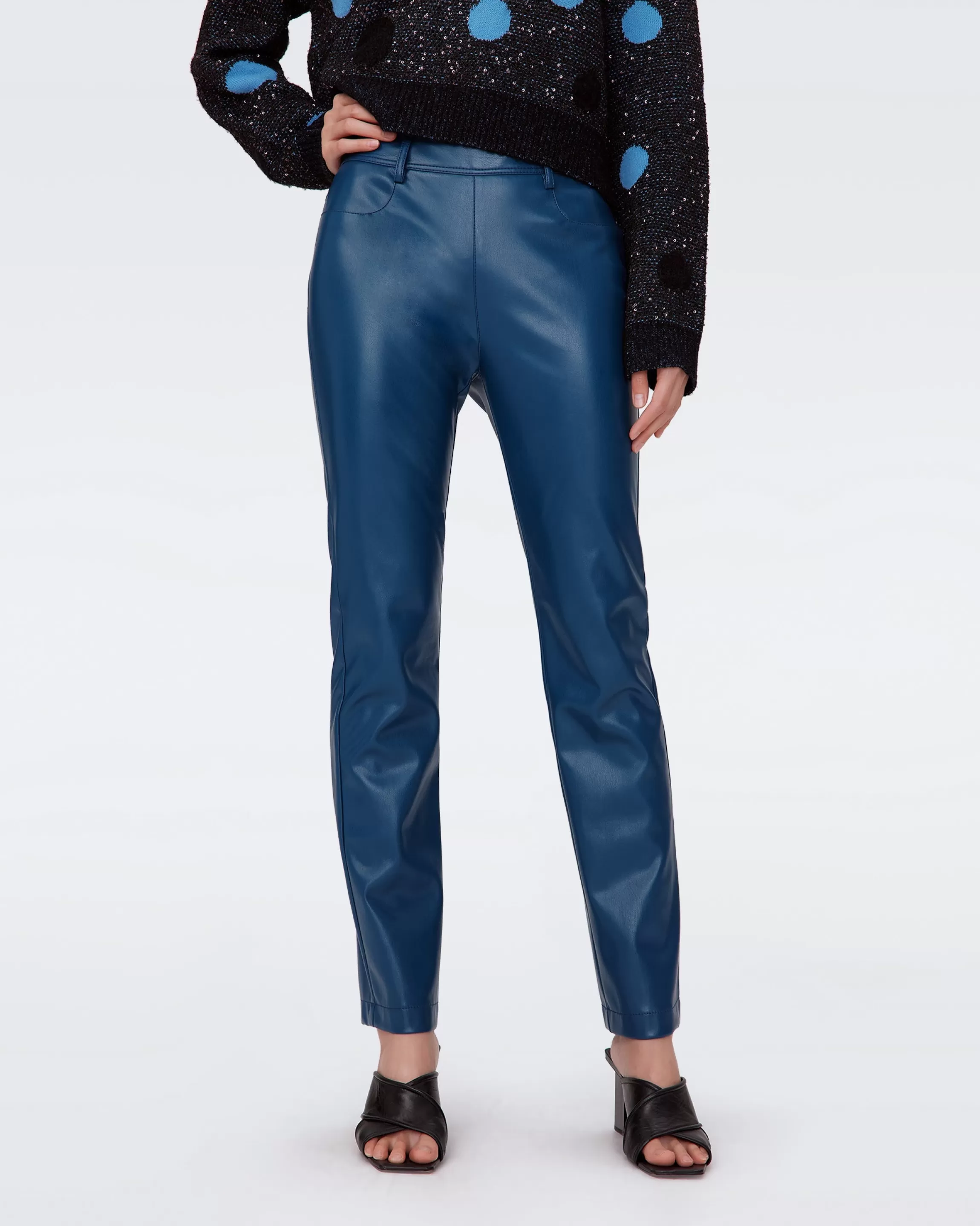 dvf Chanda Pants in Ocean Blue Best Sale