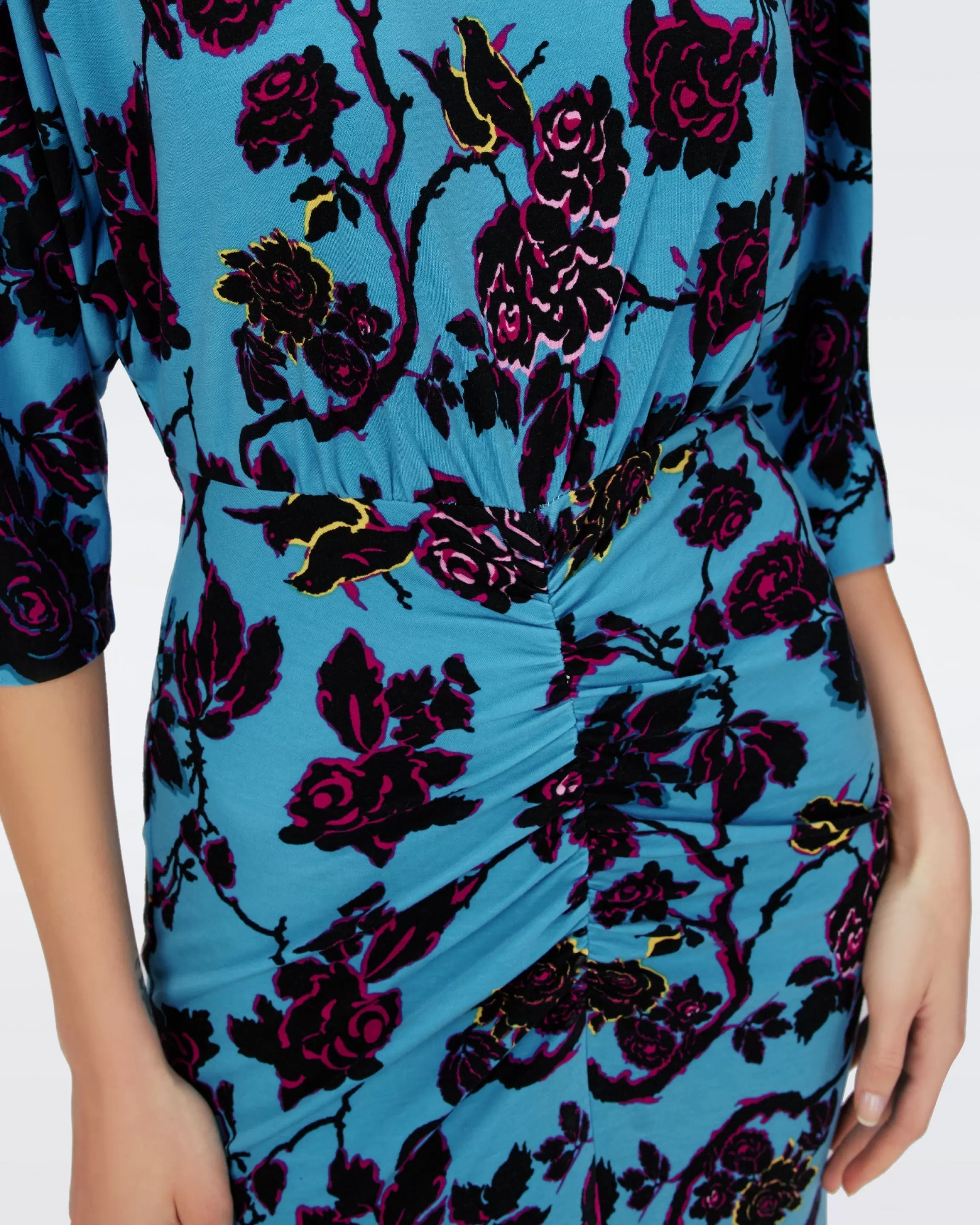 dvf Chrisey Dress in China Vine Barrier Reef Lg Fashion