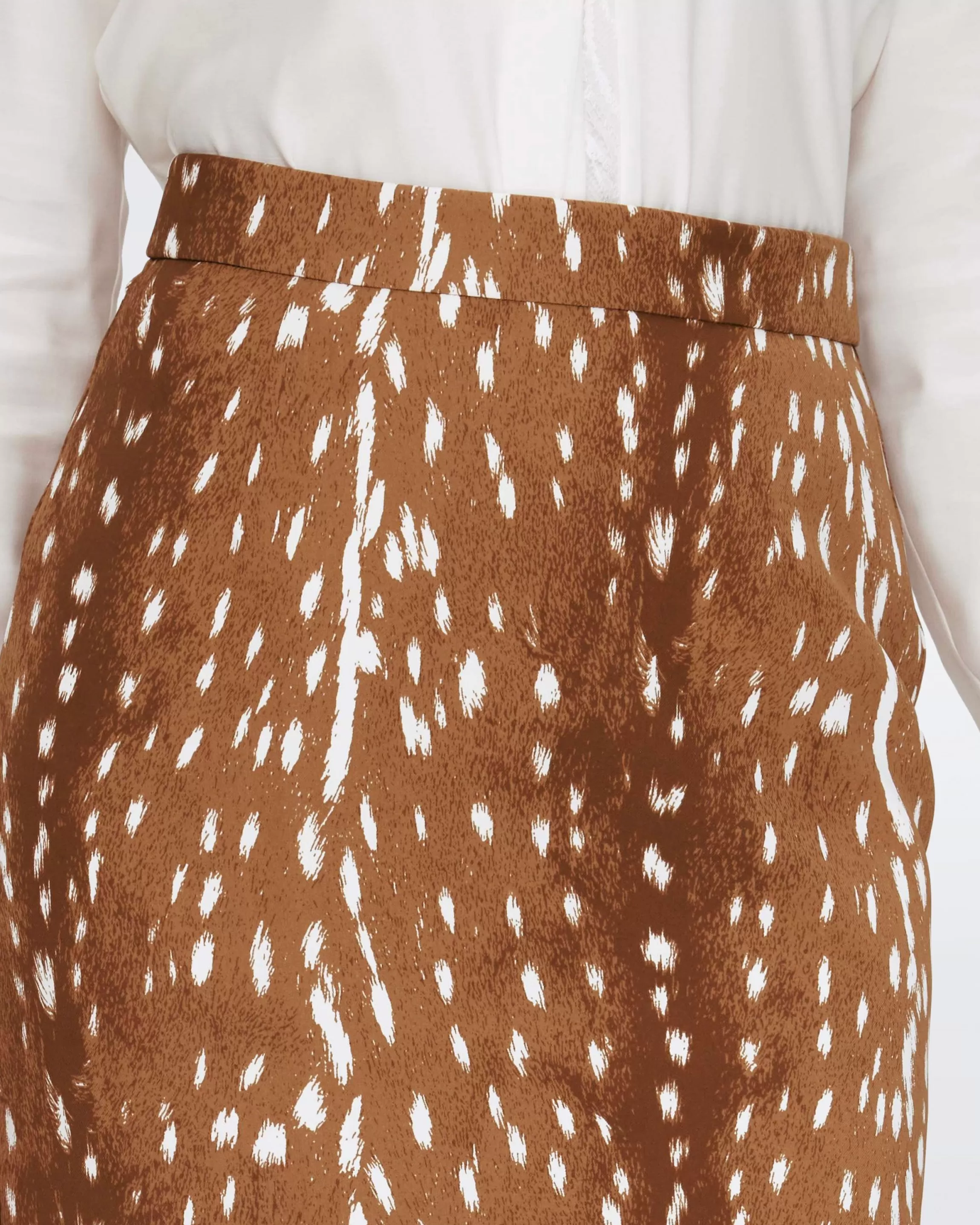 dvf Eleanor Skirt in Fawn Neutral Flash Sale