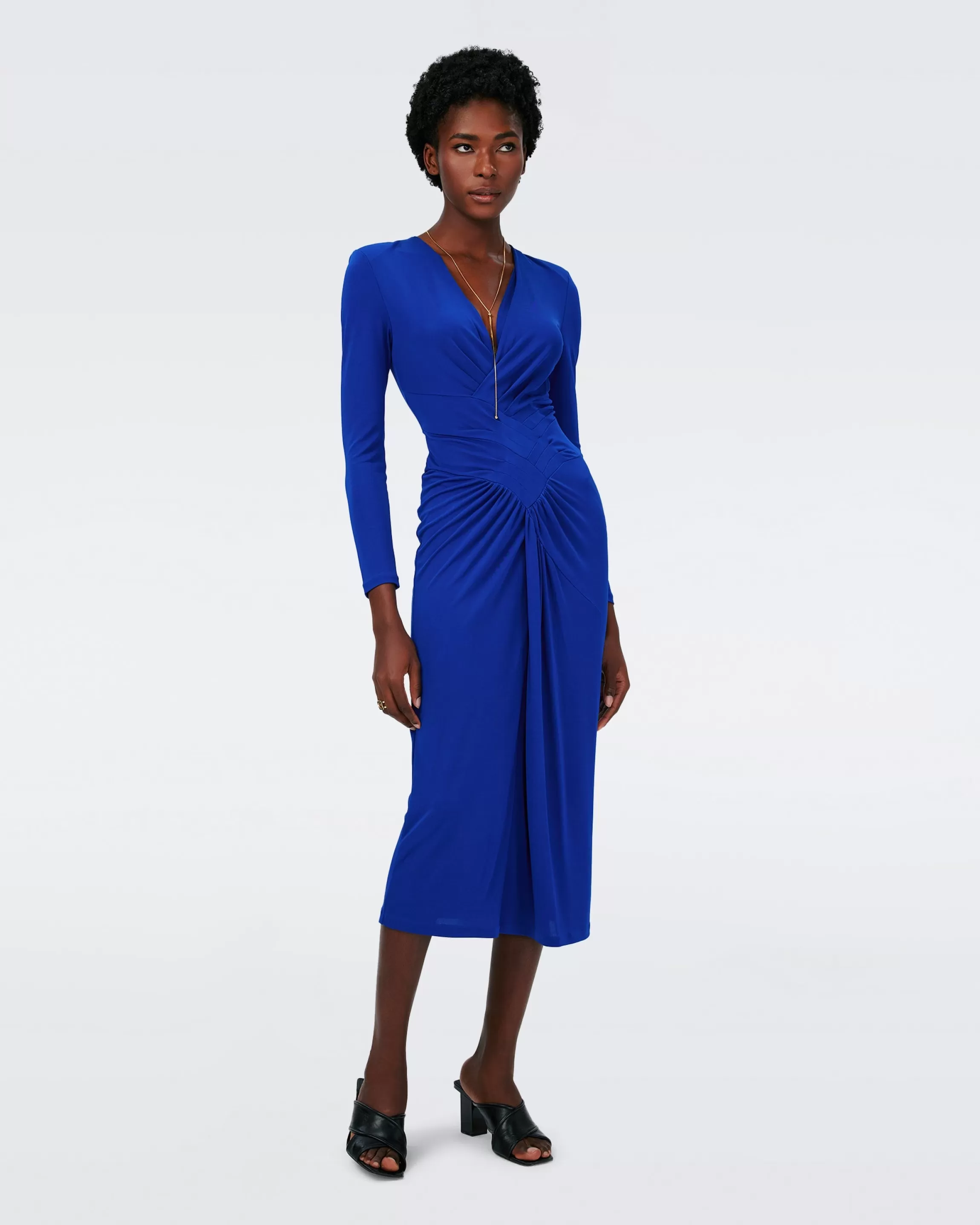 dvf Esselyn Dress in Royal Blue Best Sale