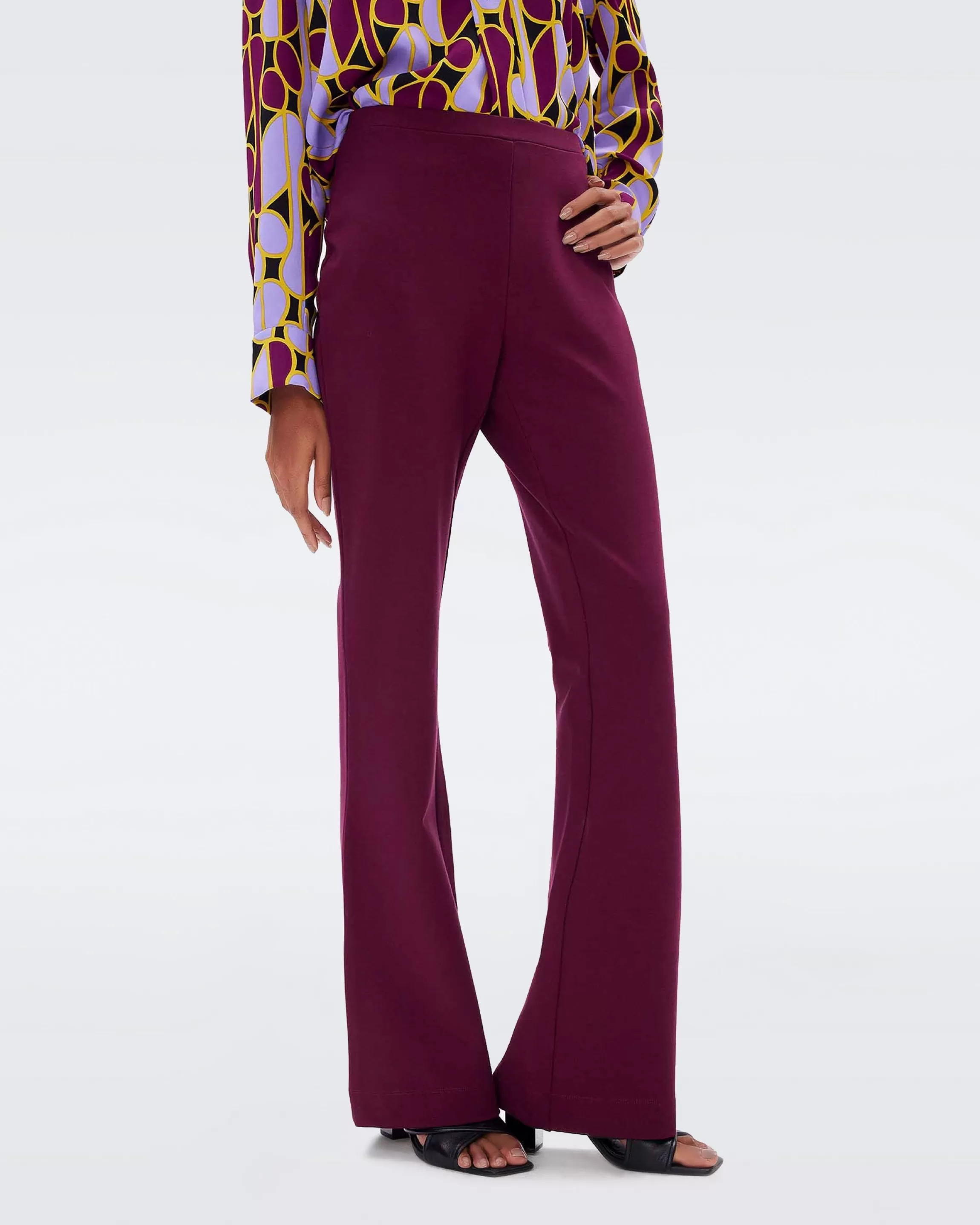 dvf Gregory Pants in Wine Pink Best