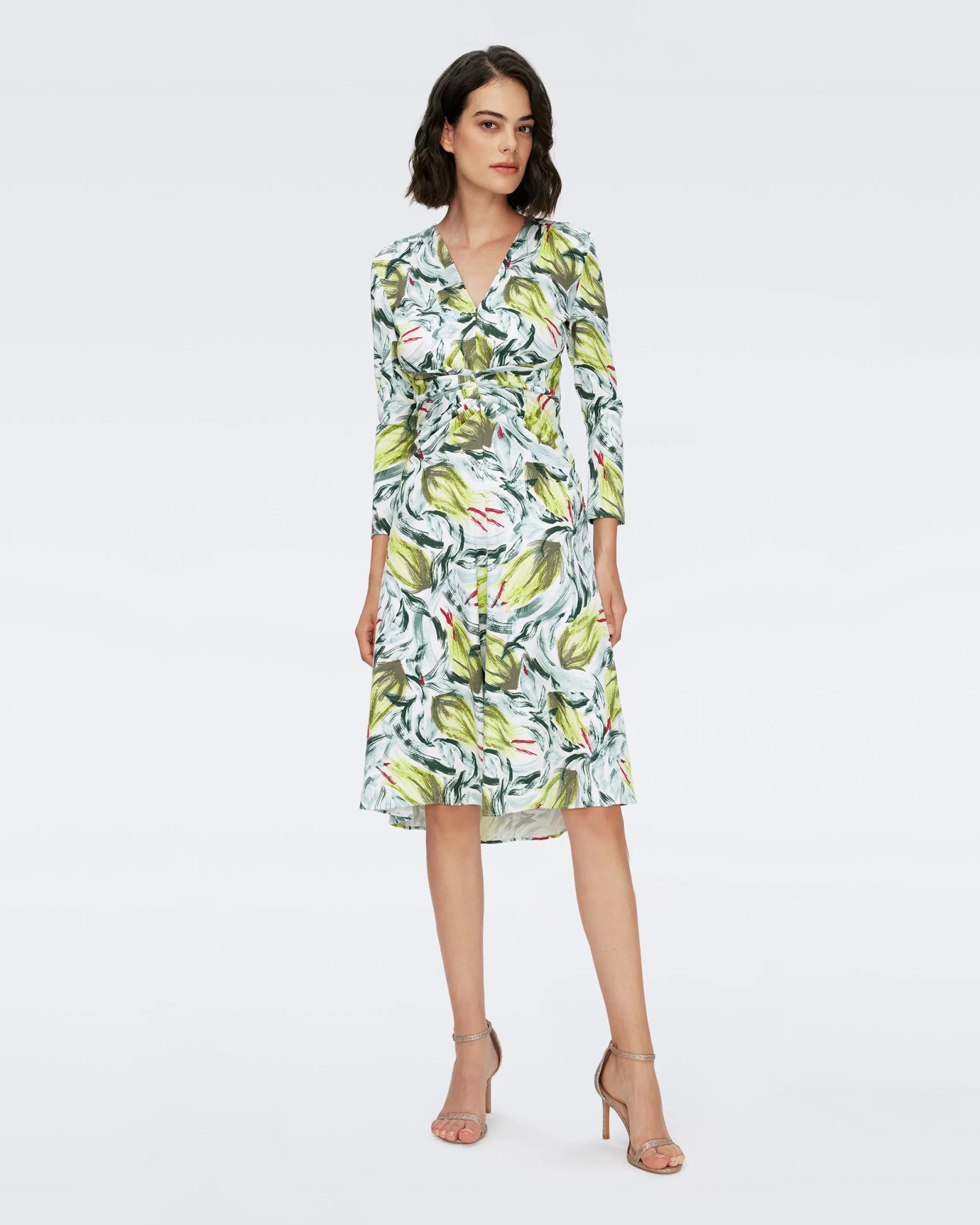 dvf Jerry Dress in February Geo Goddess Turquoise Flash Sale