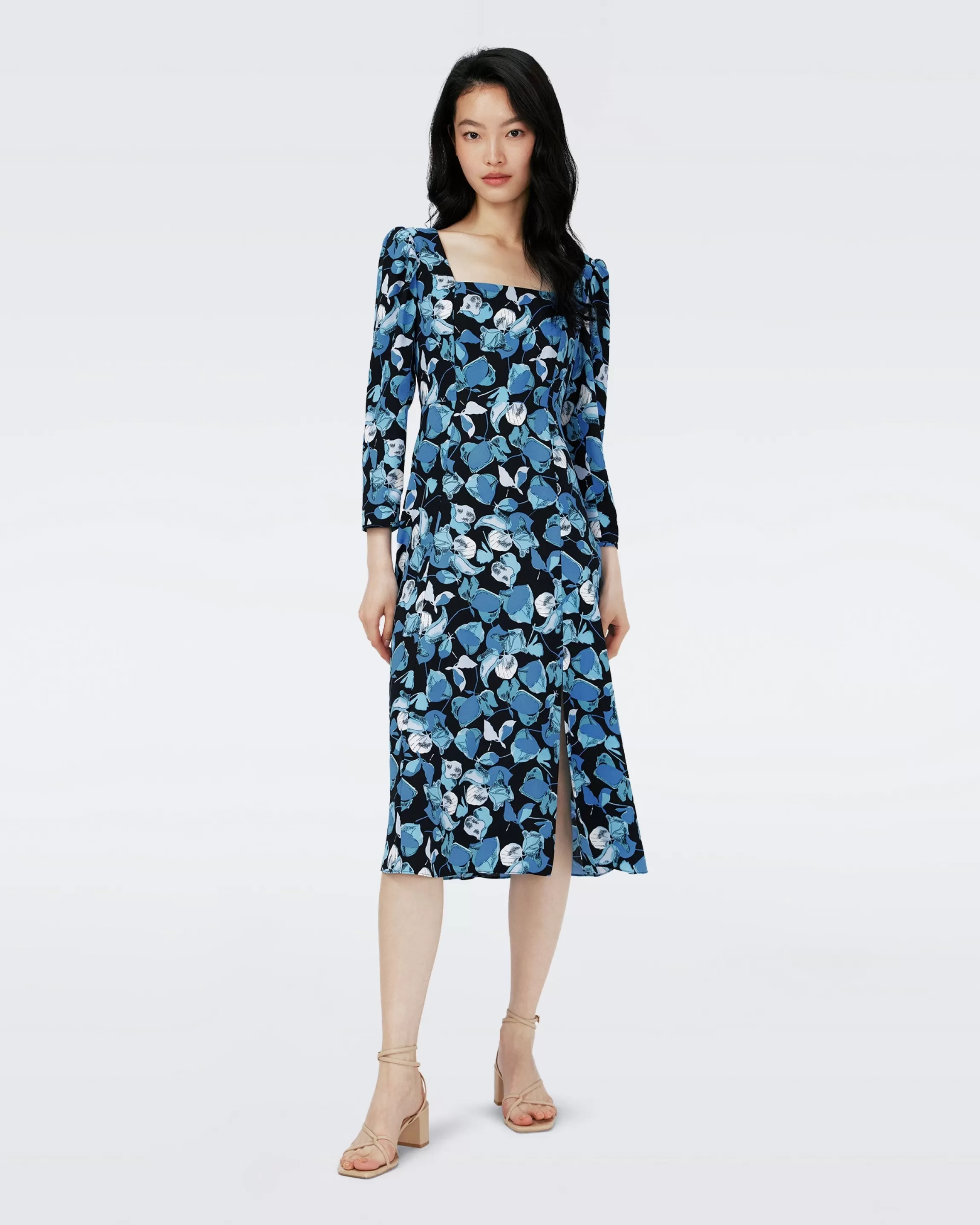 dvf Joanna Dress in Passion Petals Star Sapphire Flash Sale