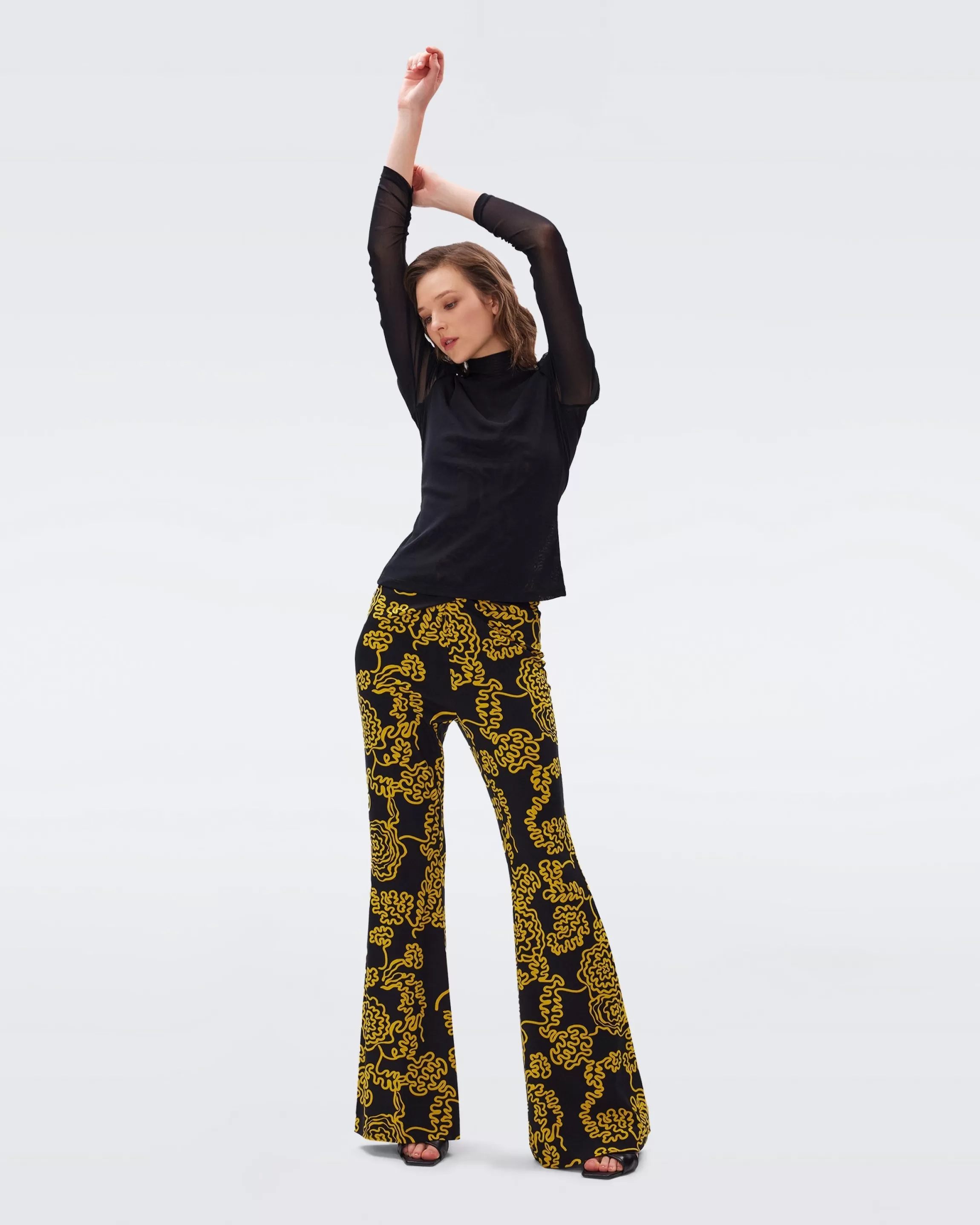 dvf Leigh Pants in Line Drawing Best