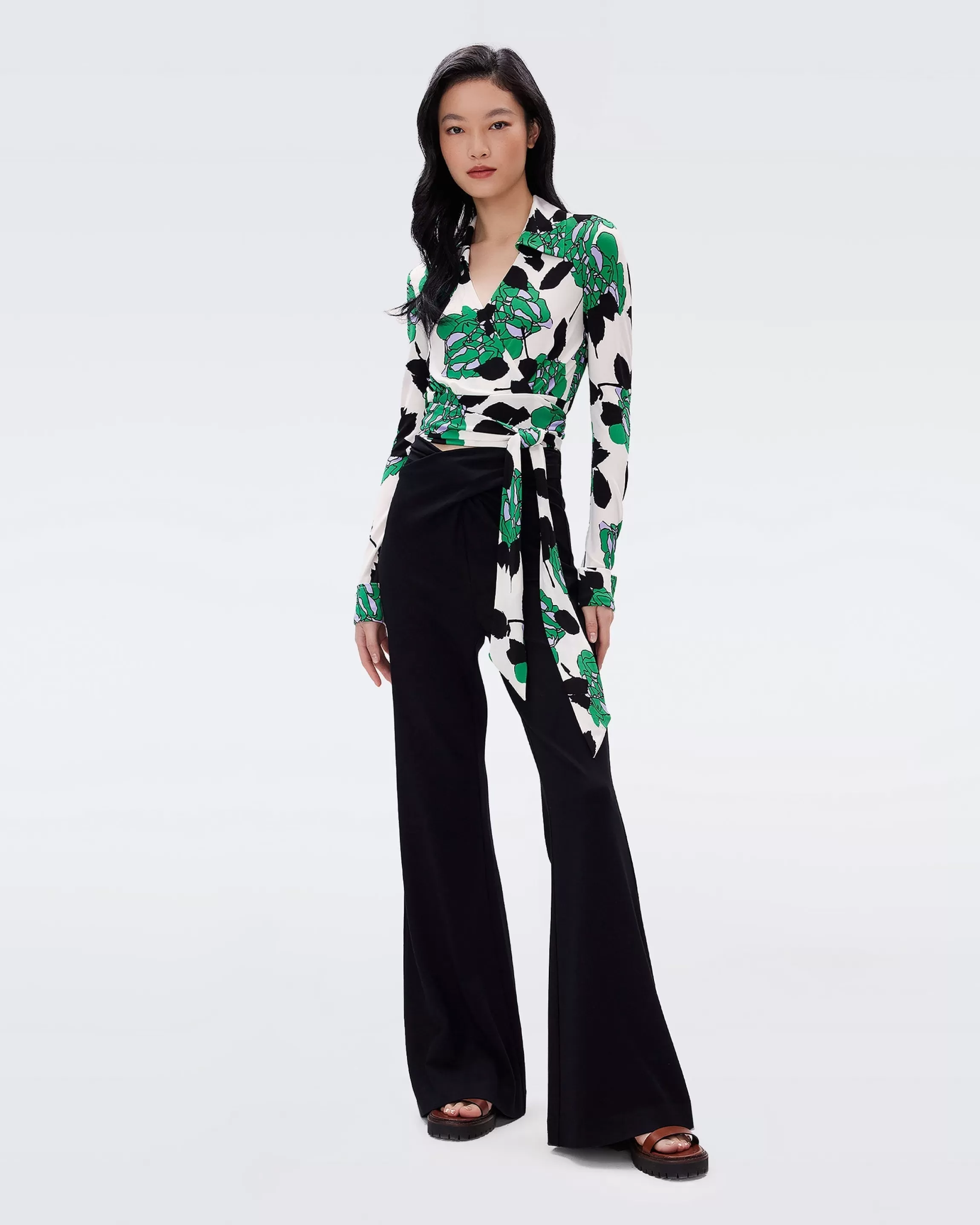 dvf Leigh Pants in Black Cheap