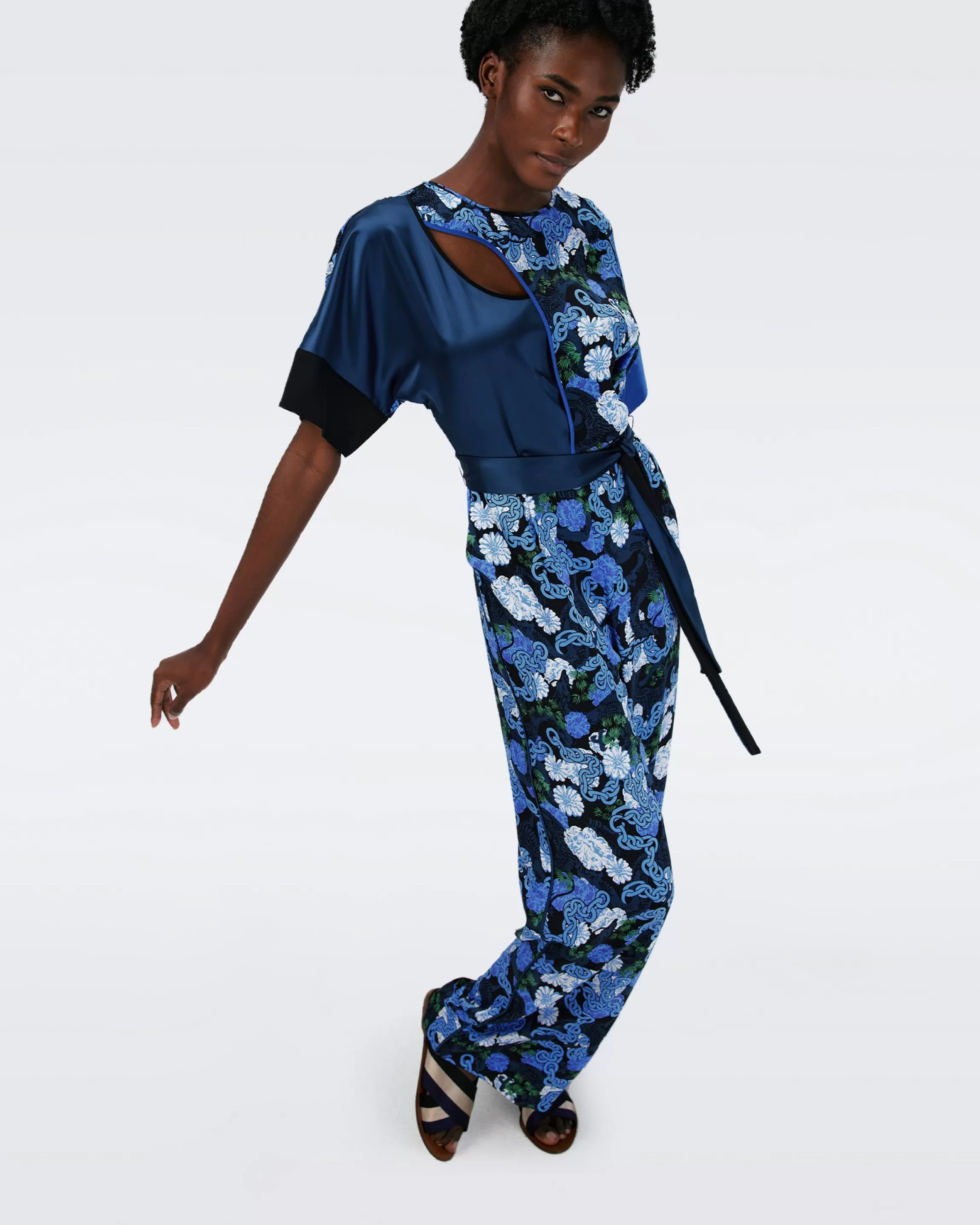 dvf Marie Rose Jumpsuit in Dragon Dance New