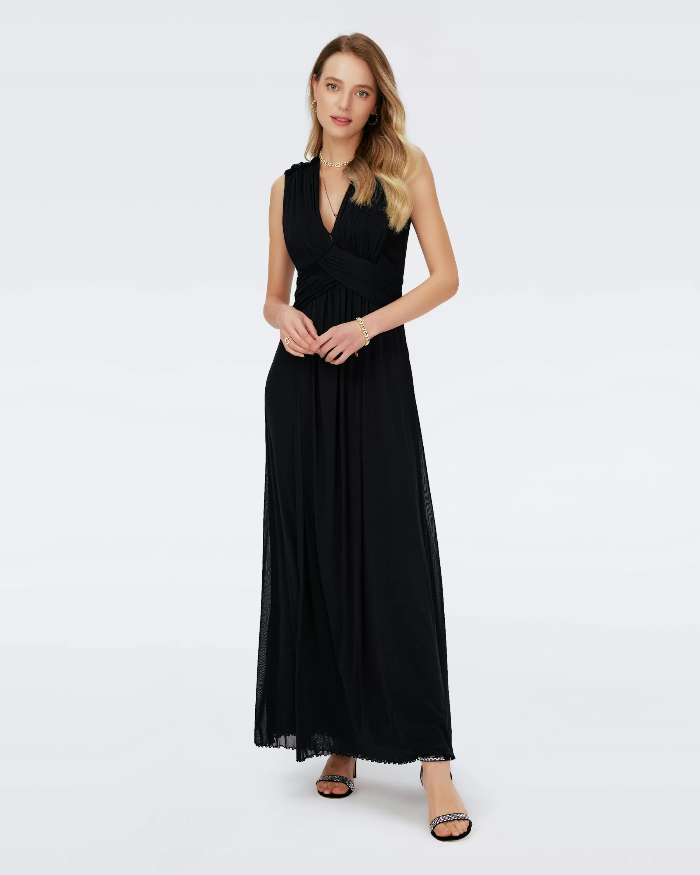 dvf Marika Dress in Black New