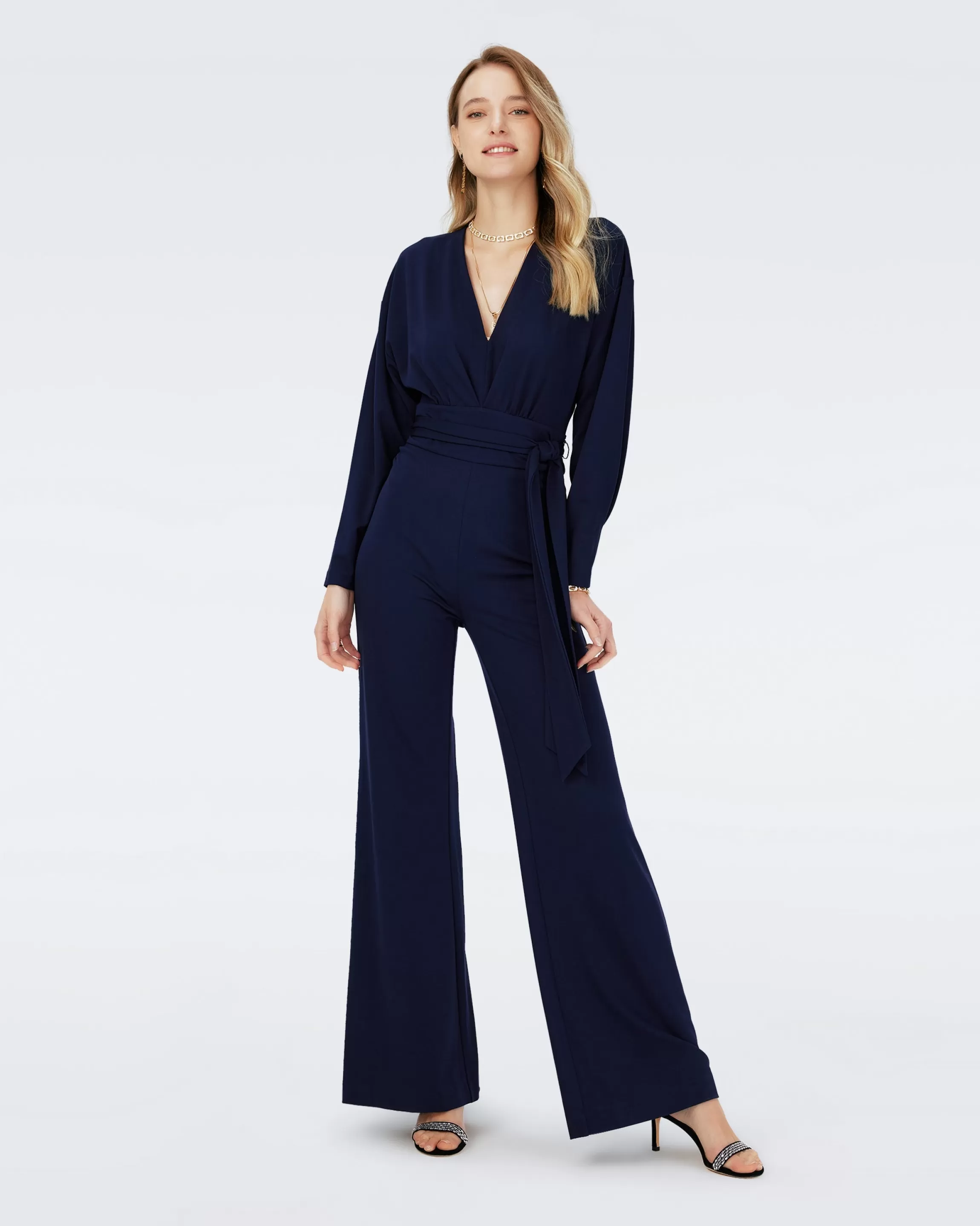 dvf Marilou Jumpsuit in Midnight Best Sale