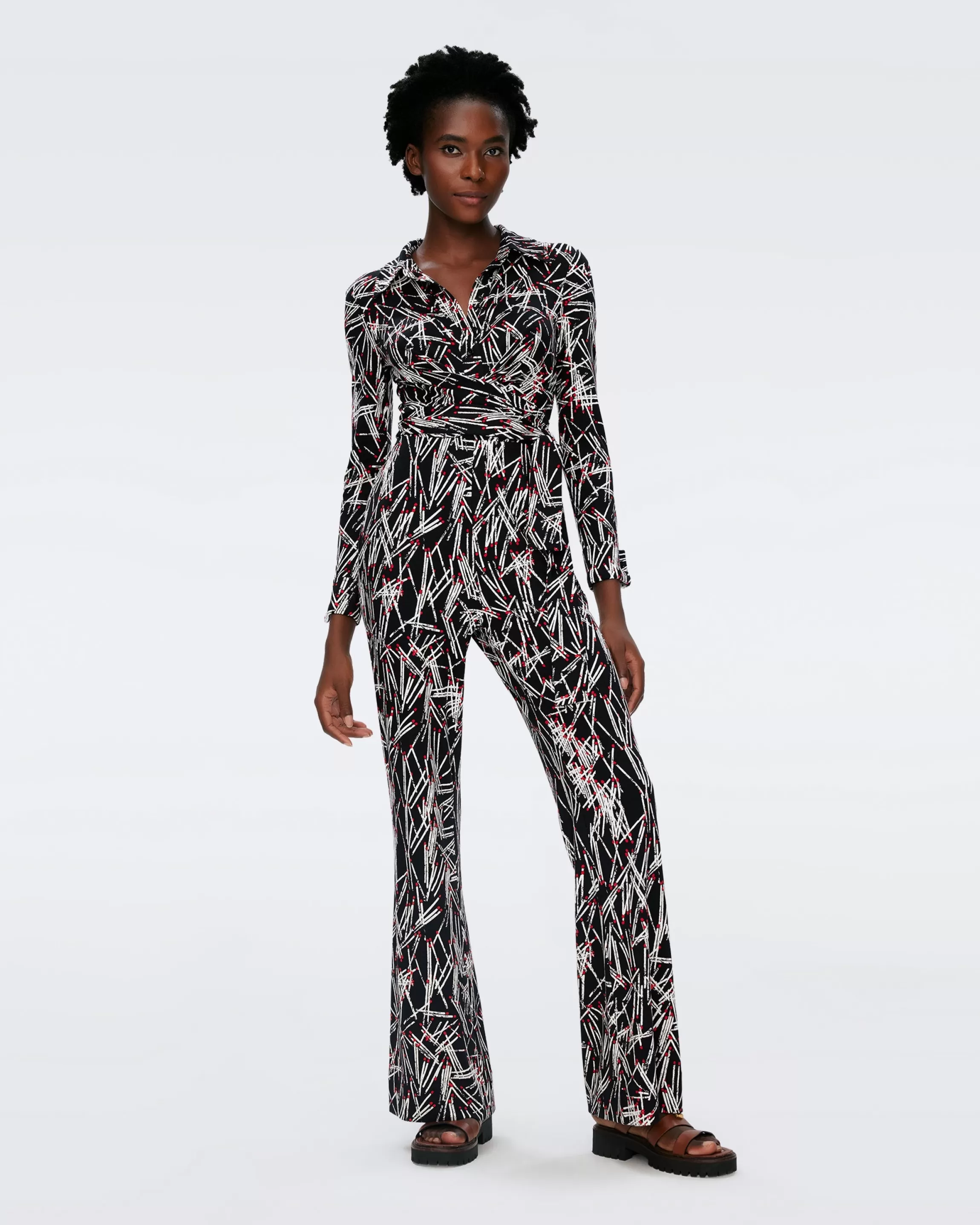 dvf Michelle Jumpsuit in Matches Cheap