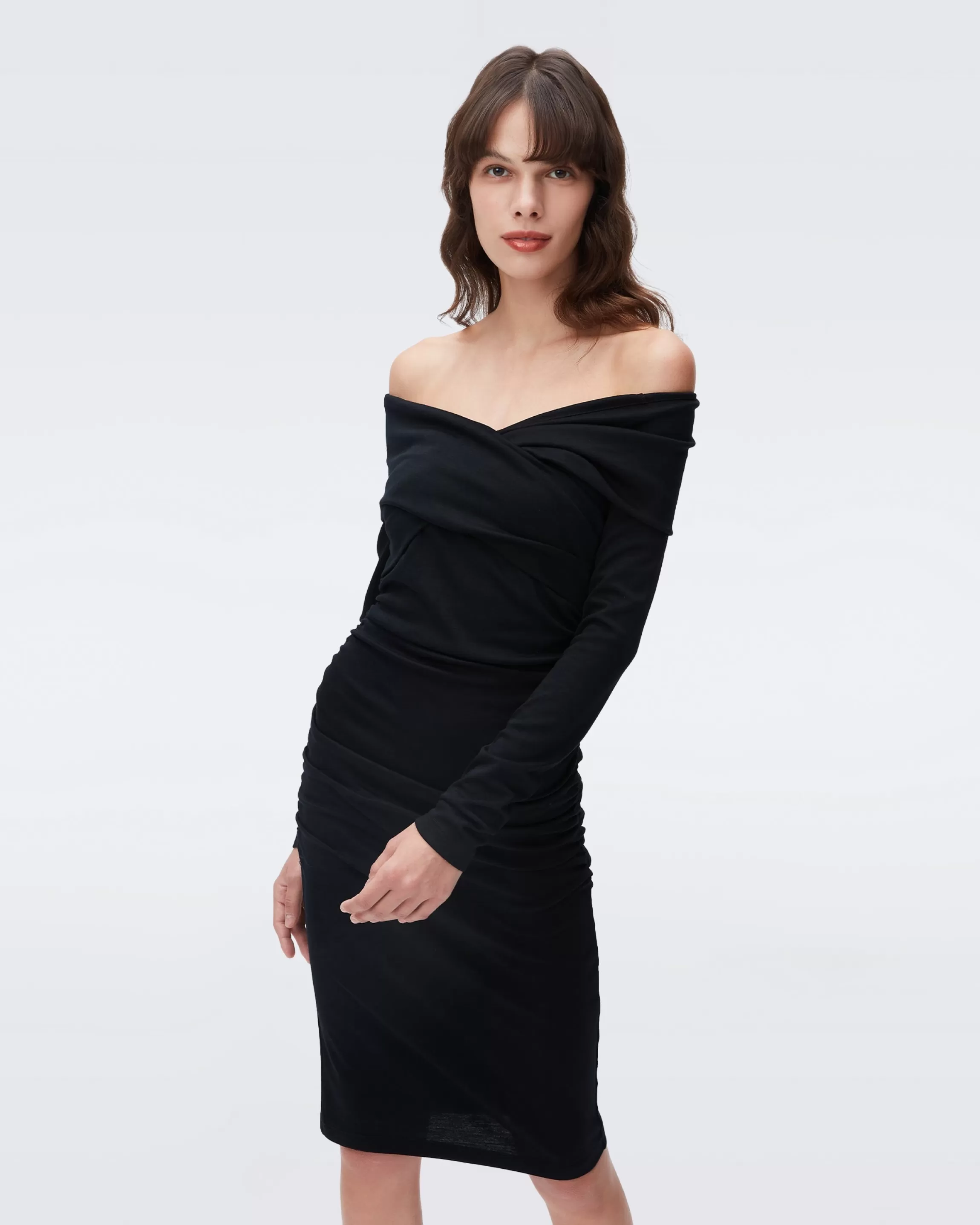 dvf Minx Dress in Black Store