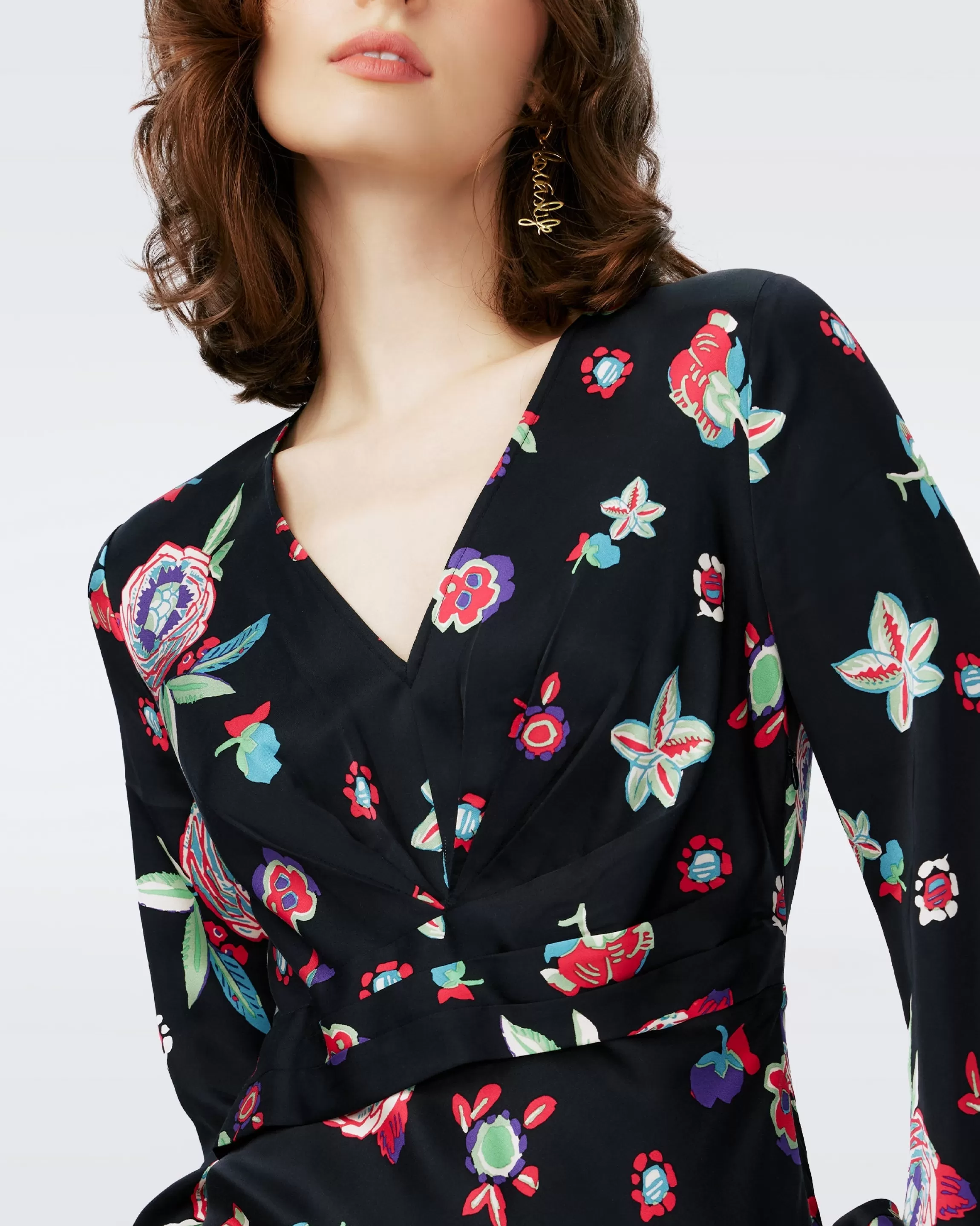 dvf Monika Dress in Mystic Flower Dots Shop