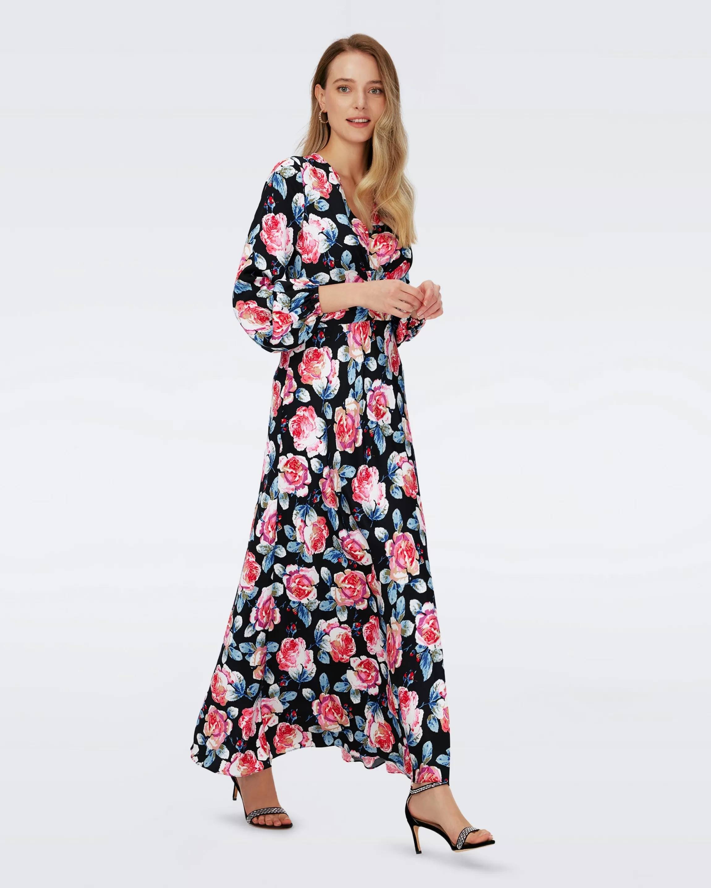 dvf Monika Dress in Fortune Rose Med Flash Sale