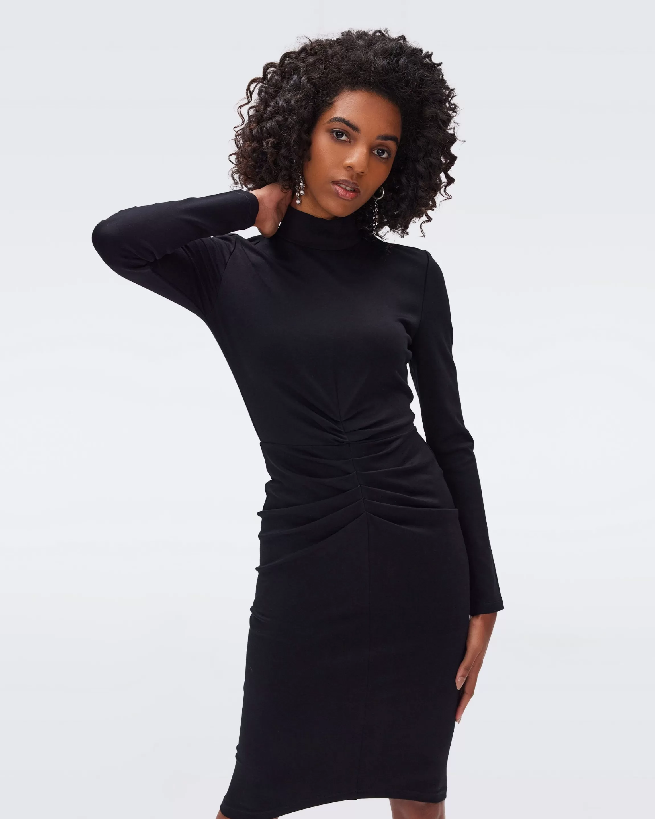 dvf Monte Dress in Black Clearance