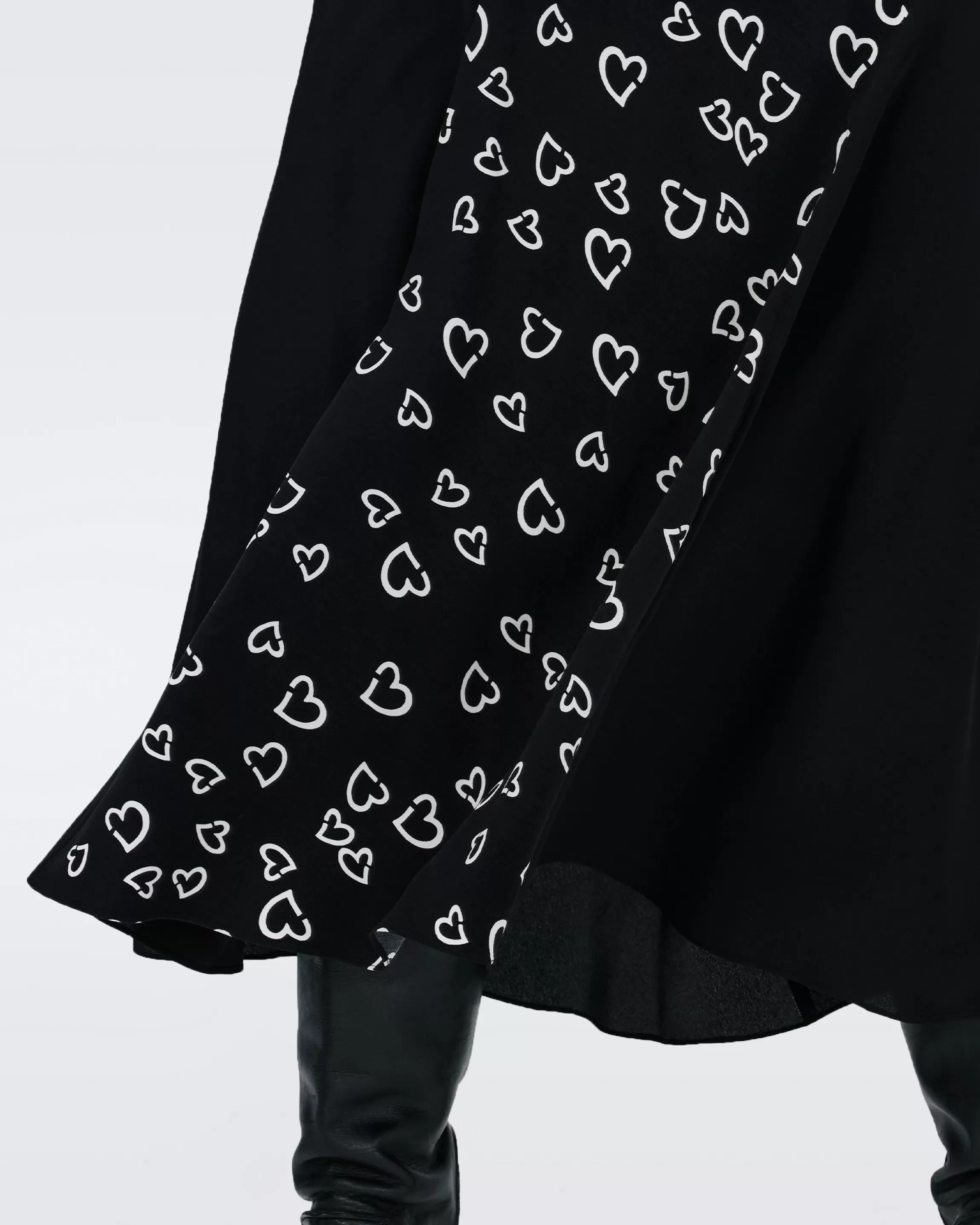 dvf Ravnita Skirt in Tiny Hearts and Black Sale