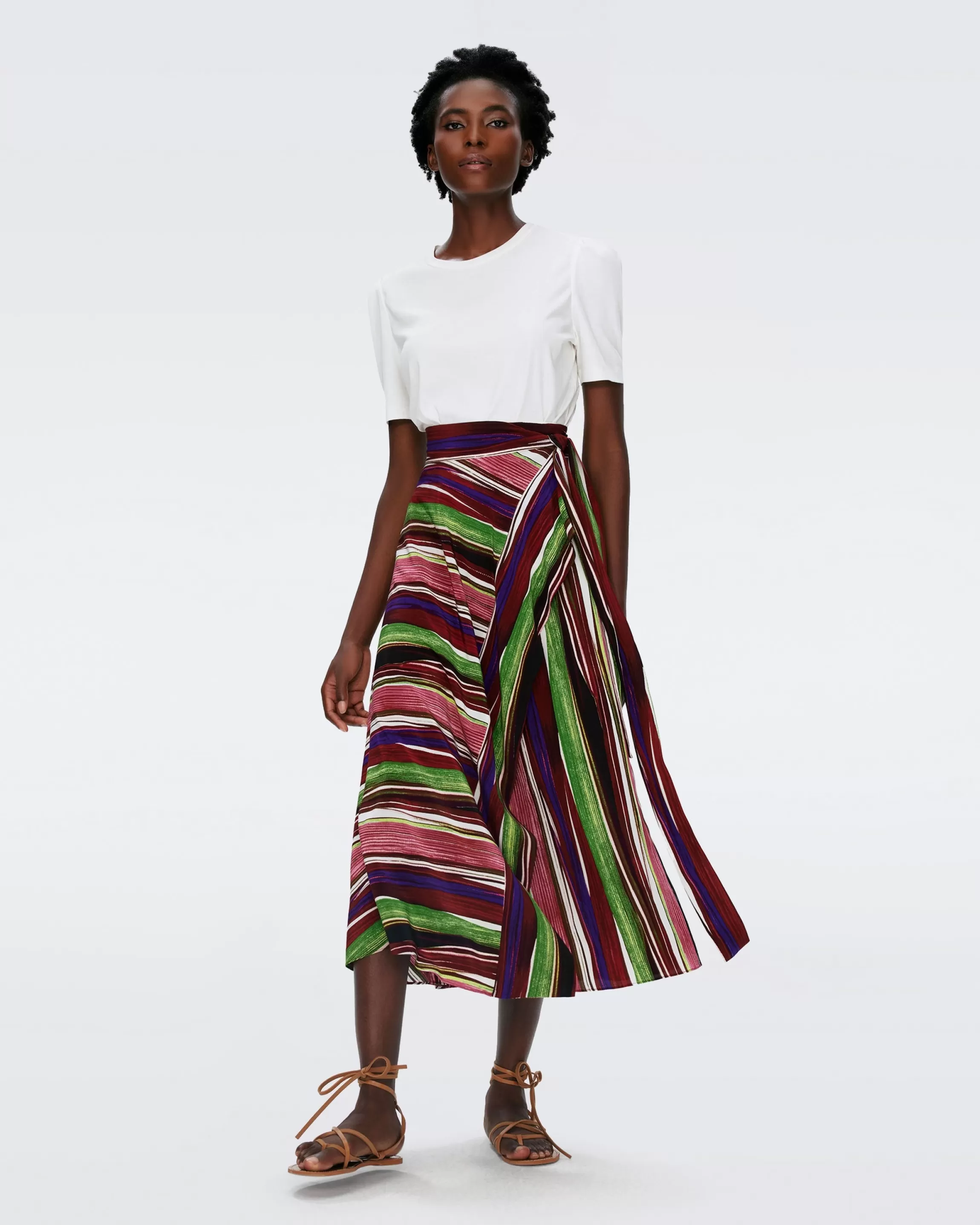 dvf Rebekah Skirt in Reeds Pink Store