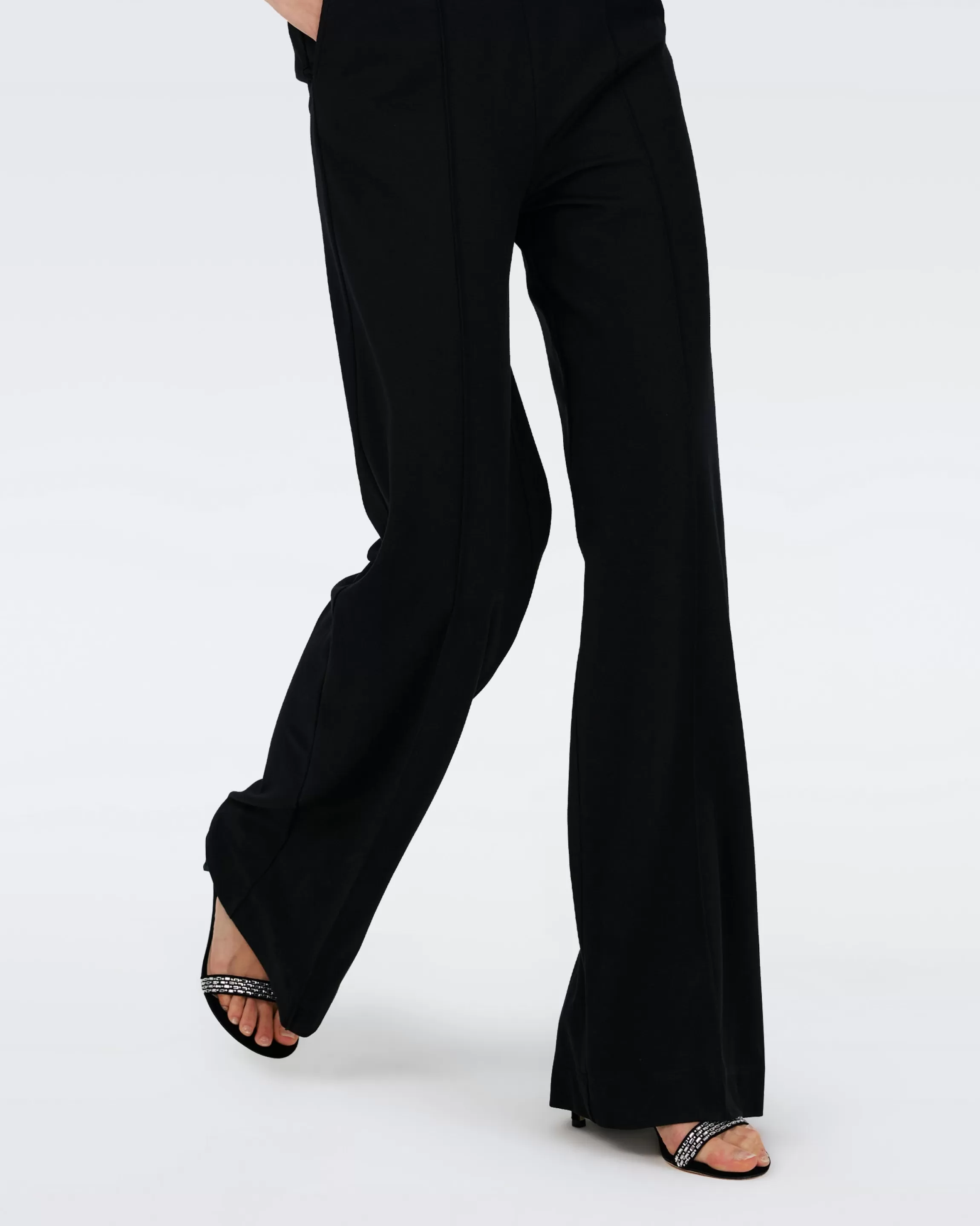 dvf Sarina Pants in Black/Lace Clearance