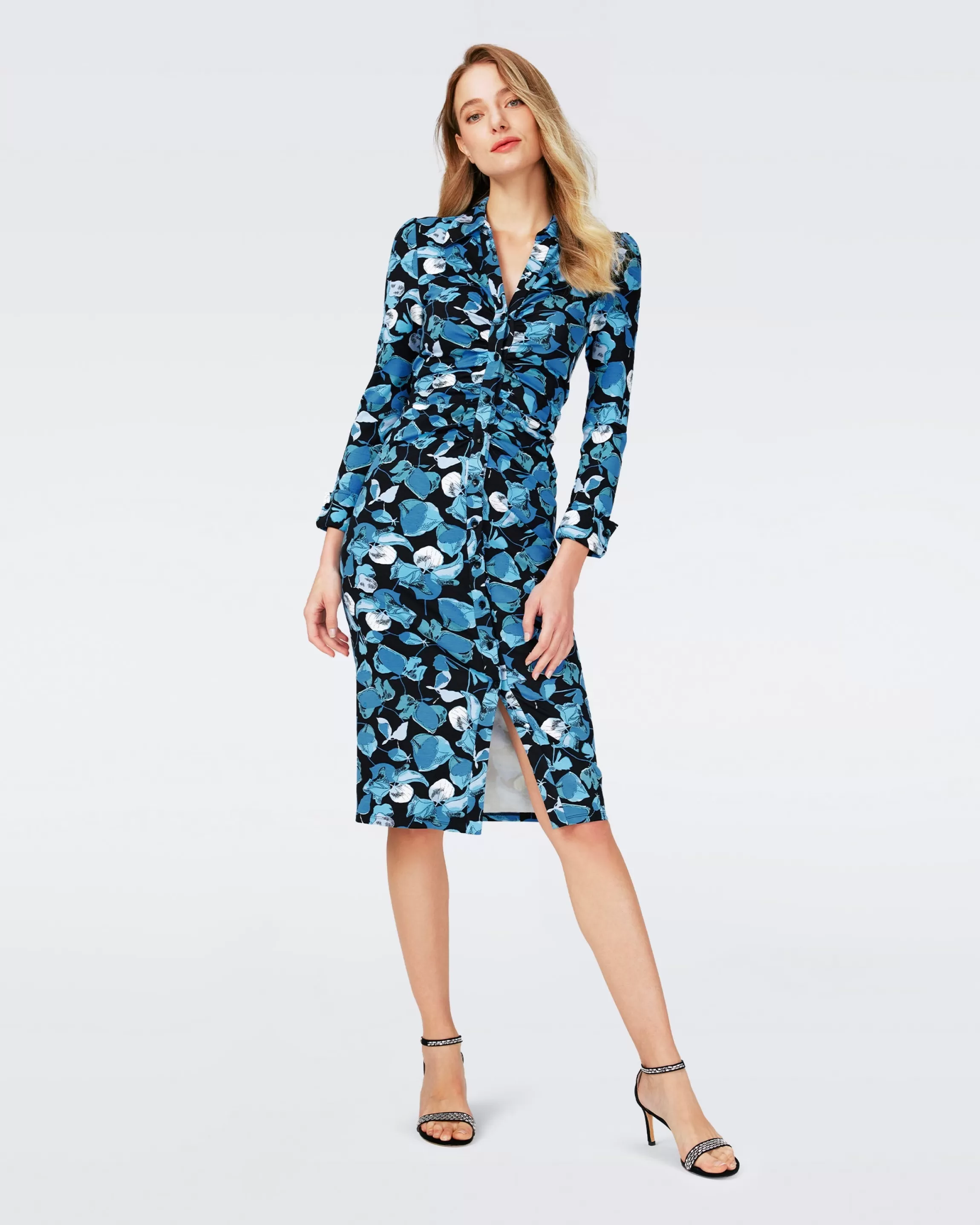 dvf Sheska Dress in Passion Petals Star Sapphire Cheap