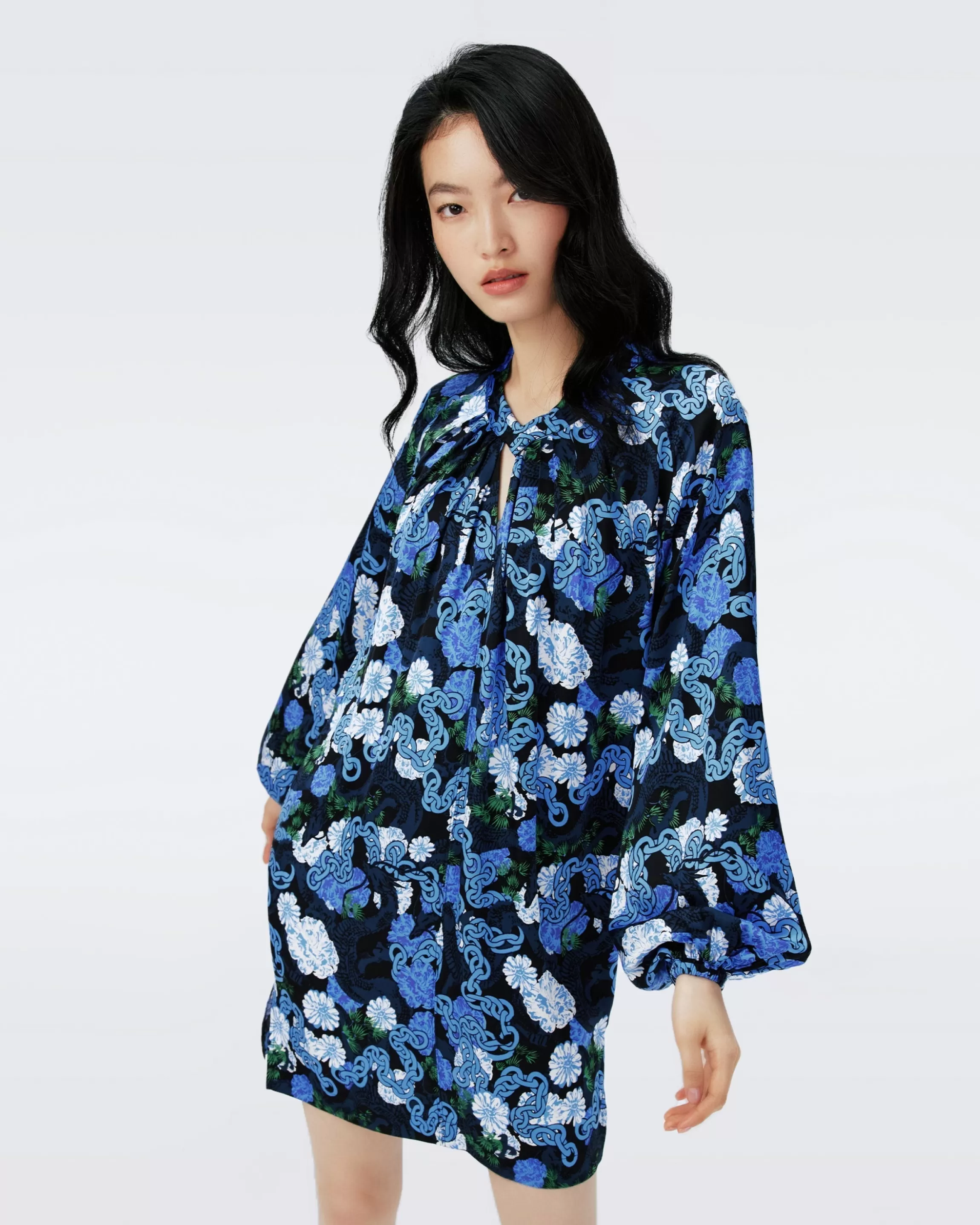 dvf Silka Dress in Dragon Dance Hot