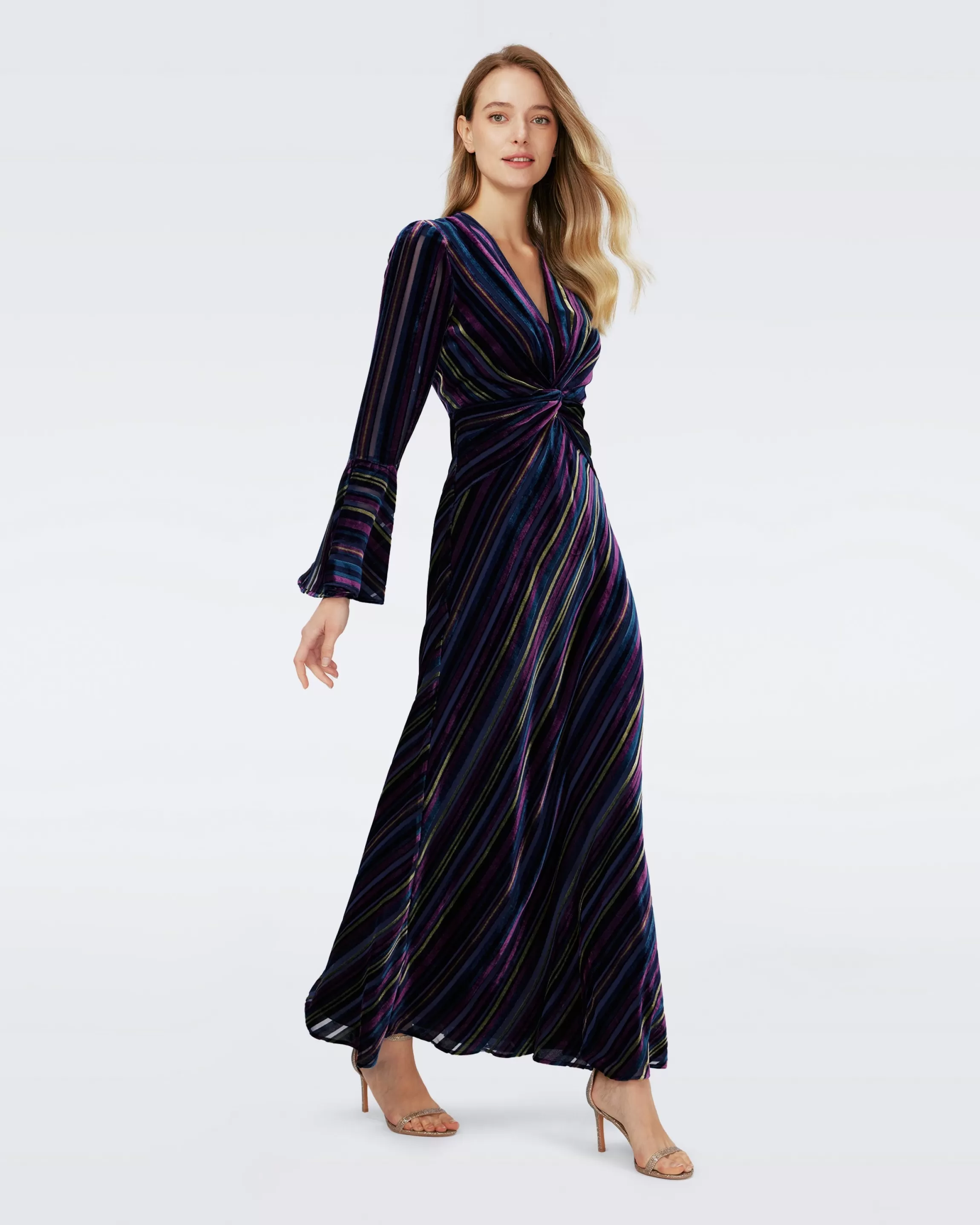 dvf Sudha Velvet Dress in Vvstr Sale