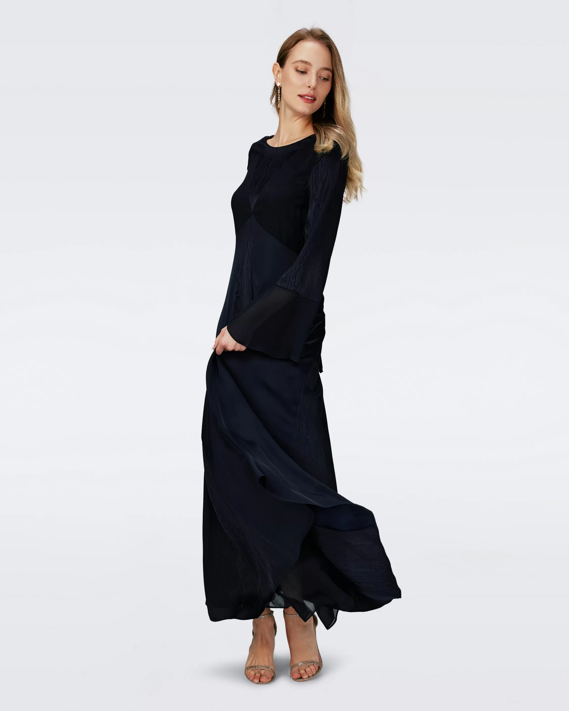 dvf Suparna Dress in Midnight Best Sale