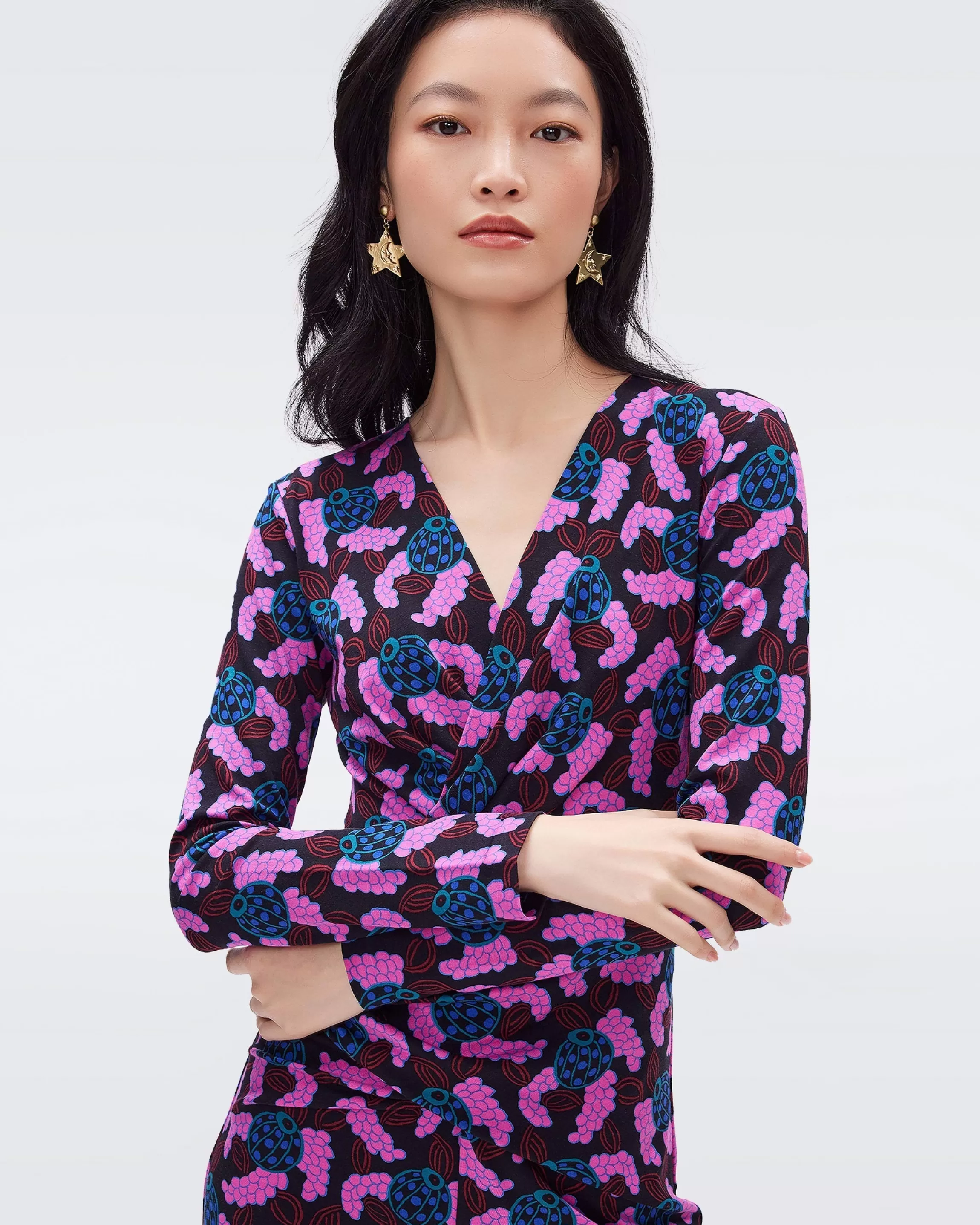 dvf Ursula Jumpsuit in Huge Autumn Berries Pink Cheap